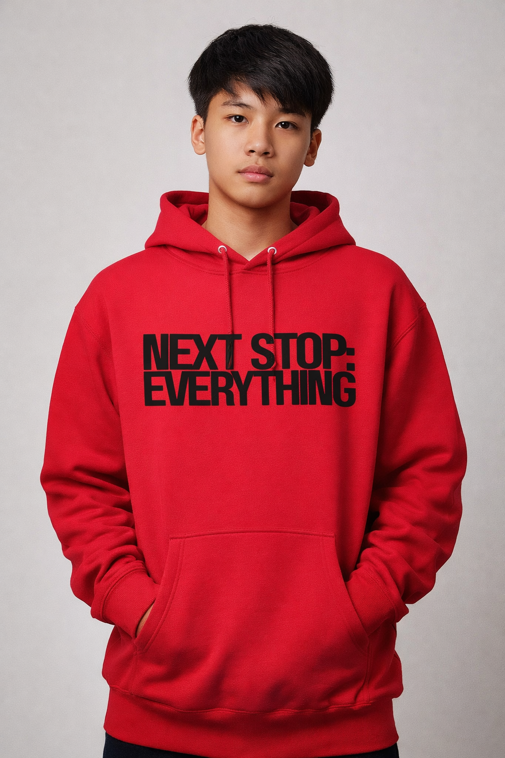 Next Stop Everything Hoodie – Class of 2026 Graduation Hoodie | Grad District Streetwear